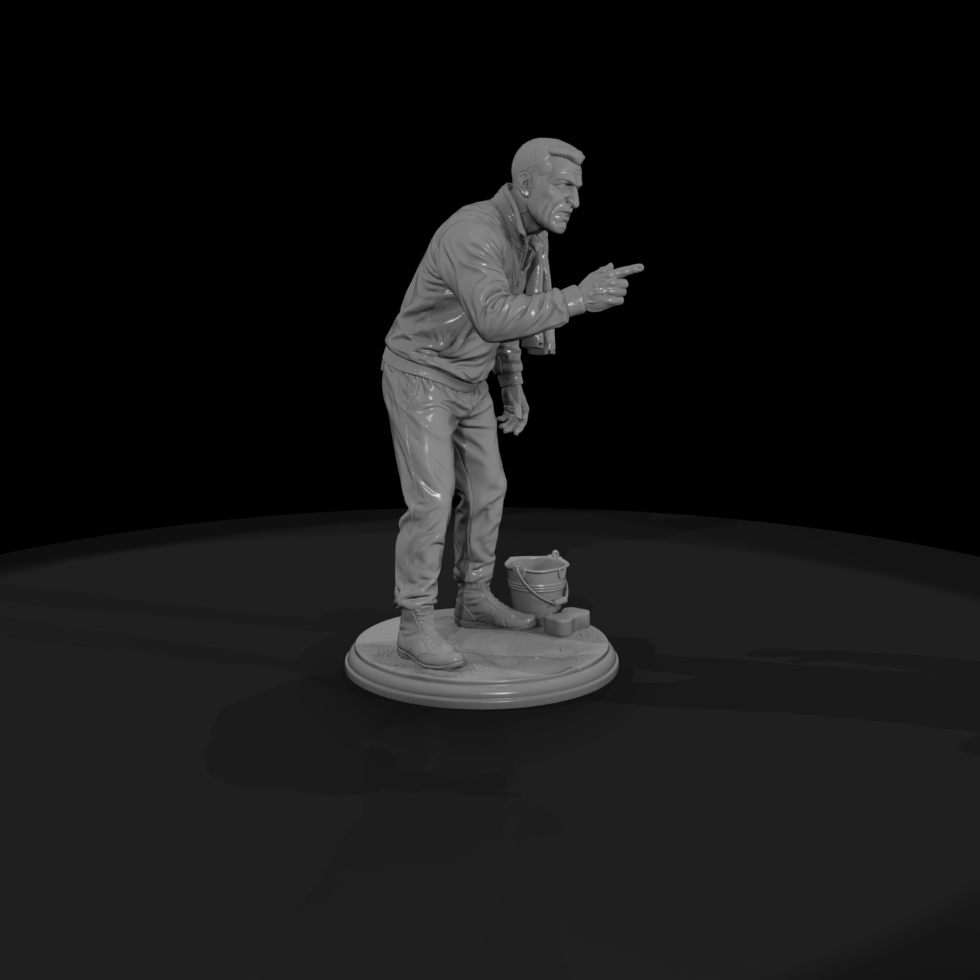 Poparc 0286 Boxing Corner Trainer Alternate Pose
