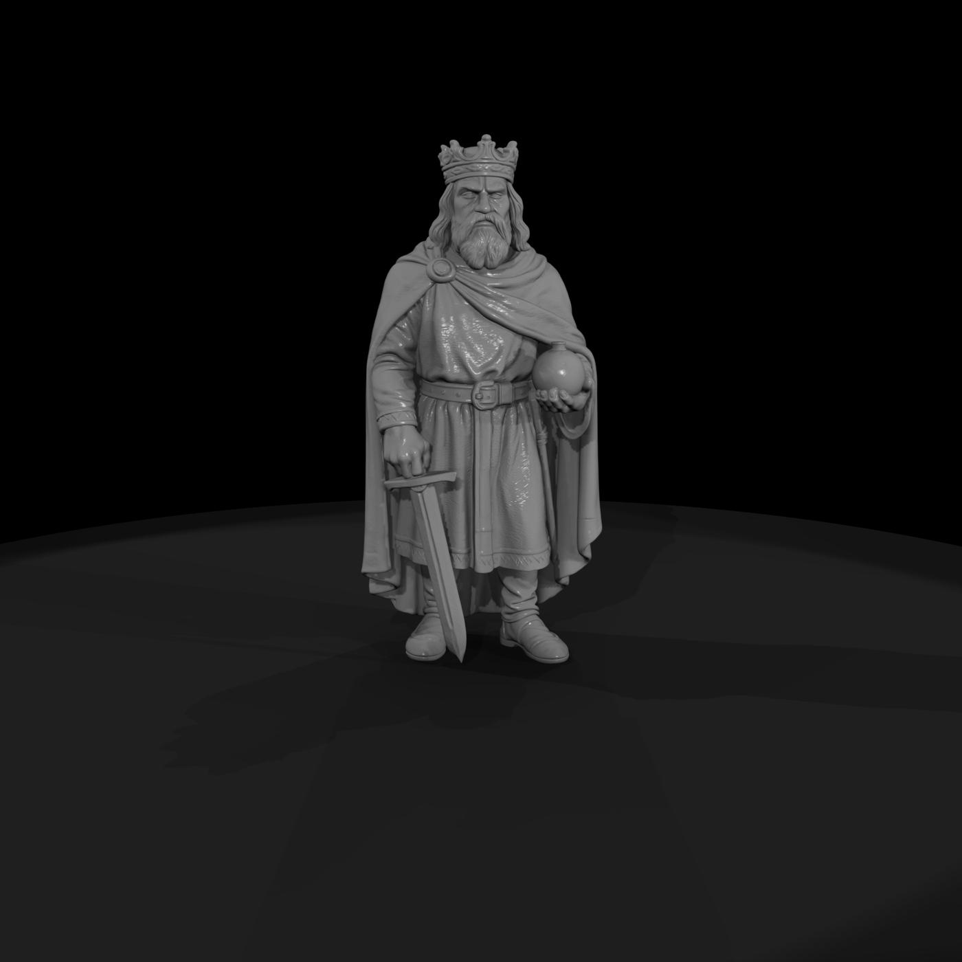 Hist 0066 Historical Charlemagne Miniature Figure