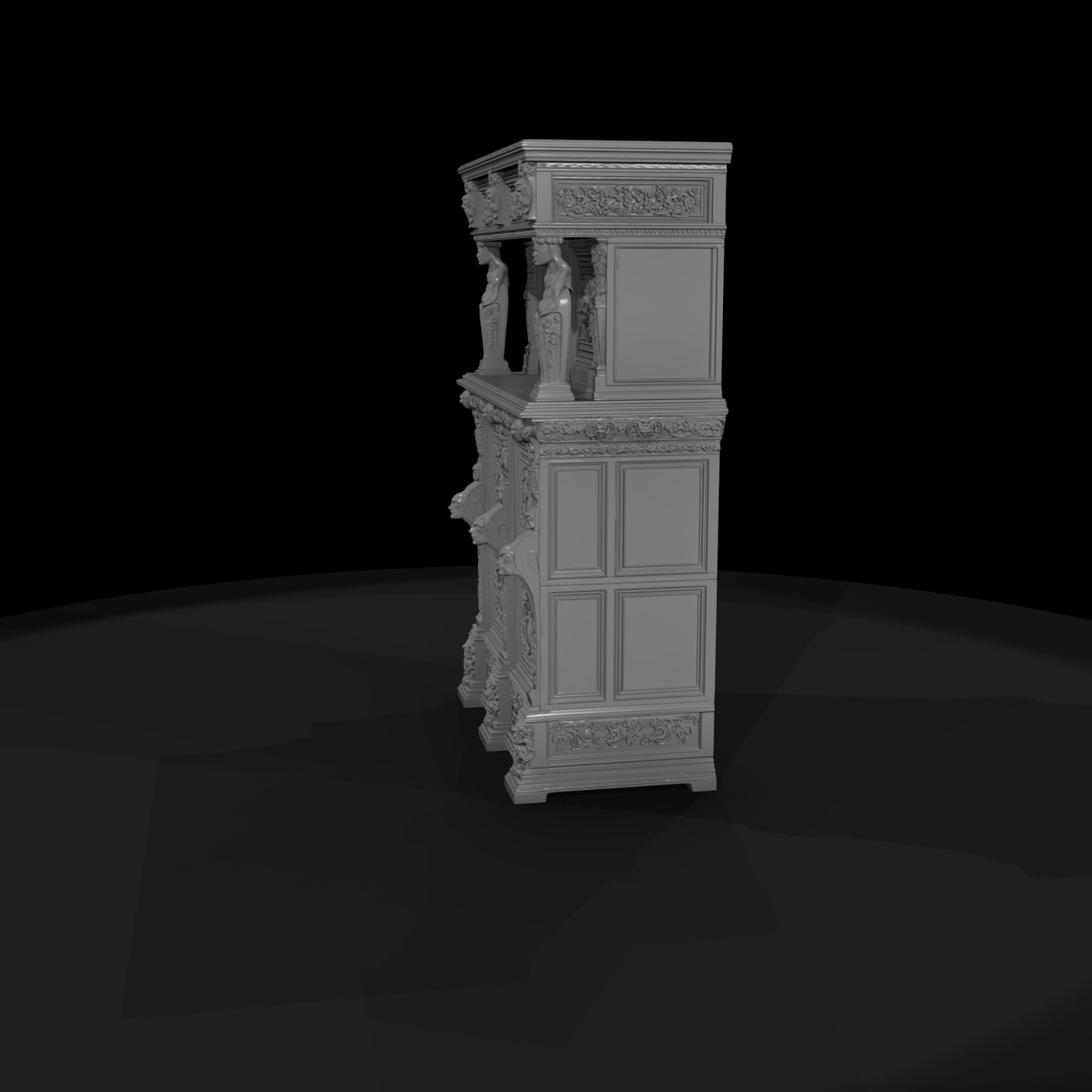 Ornate Carved Cabinet