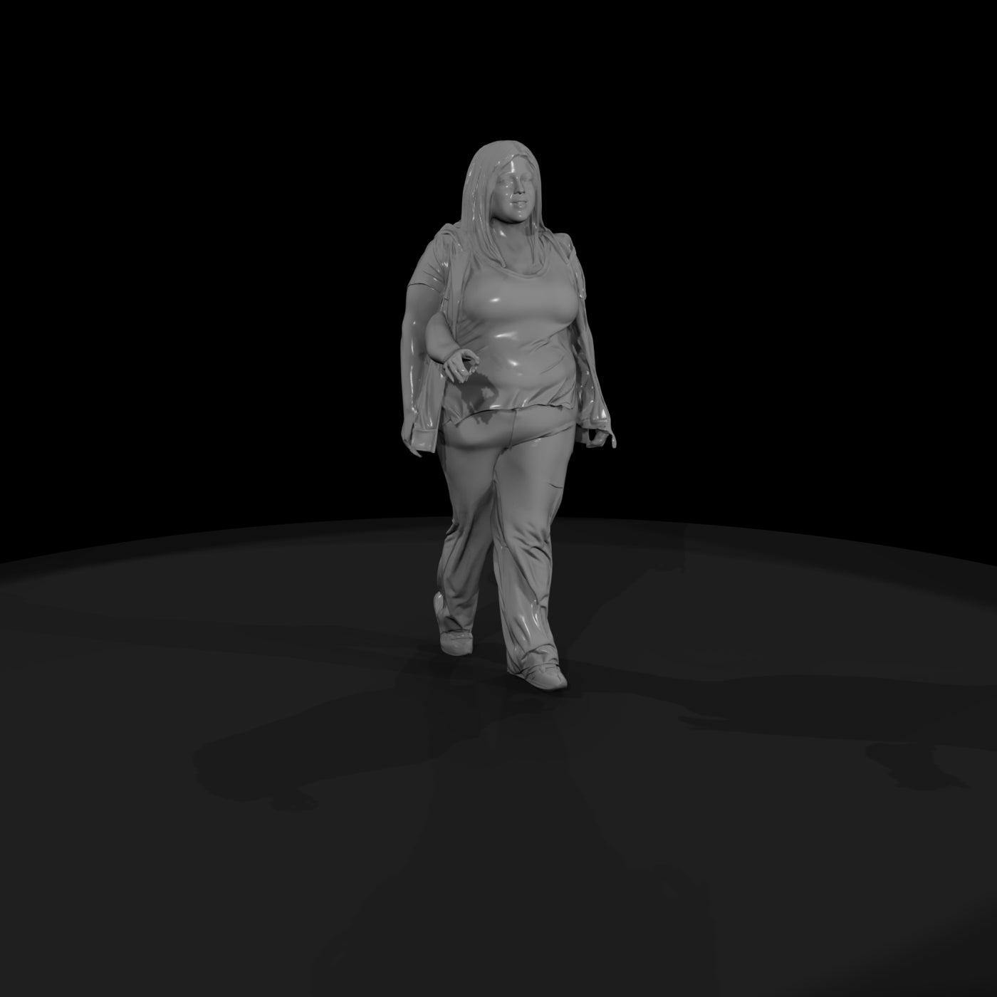 plus-size-woman-3d-model