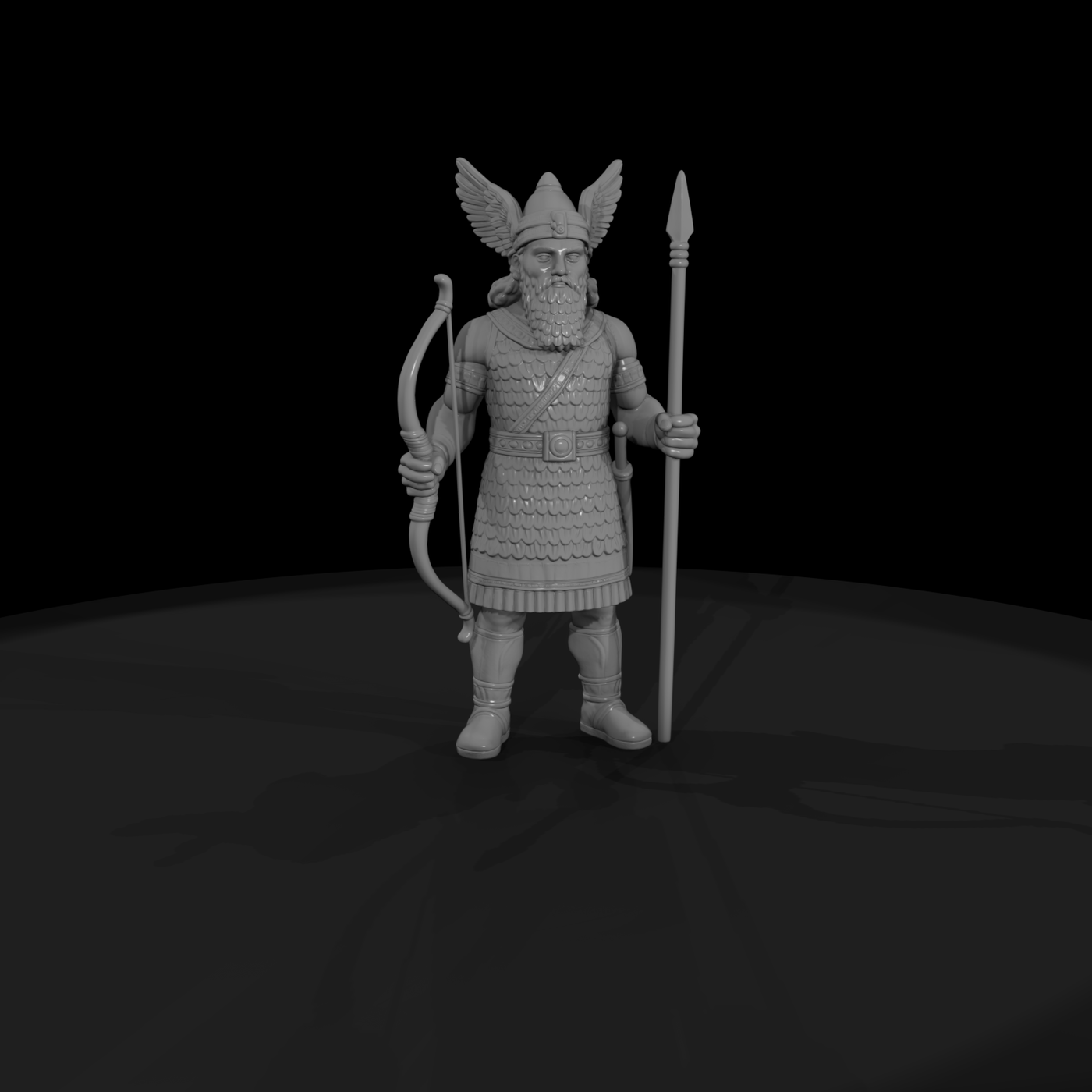 Myth 0387 Mythology Ninurta Miniature Figure