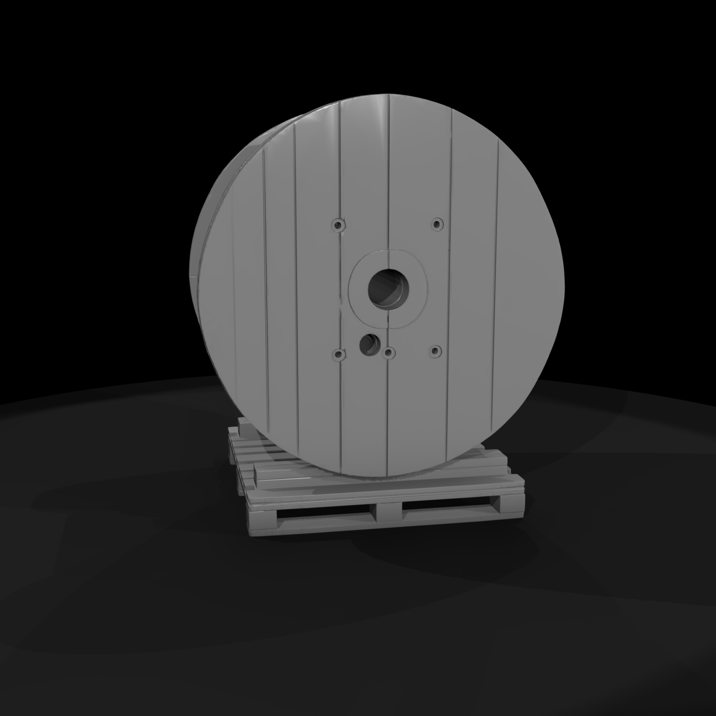 Industrial Wooden Cable Spool