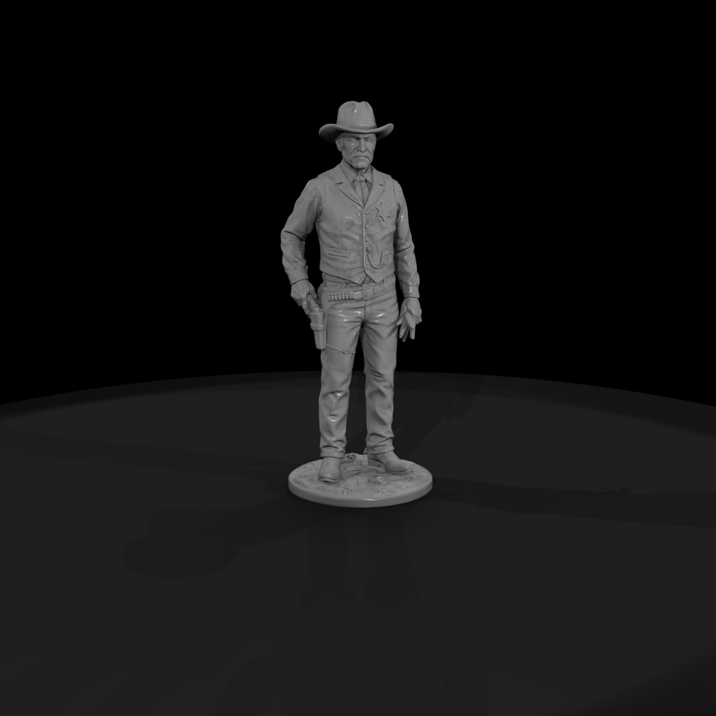 Old West Town Sheriff with Six-Guns