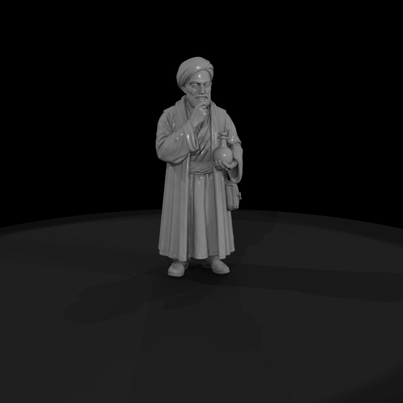 Hist 0077 Historical Ibn Sina Miniature Figure