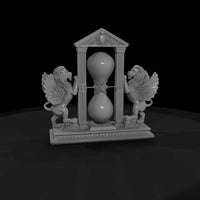 neoclassical-winged-lion-hourglass-miniature-3d-printable-203563 — thumbnail 5