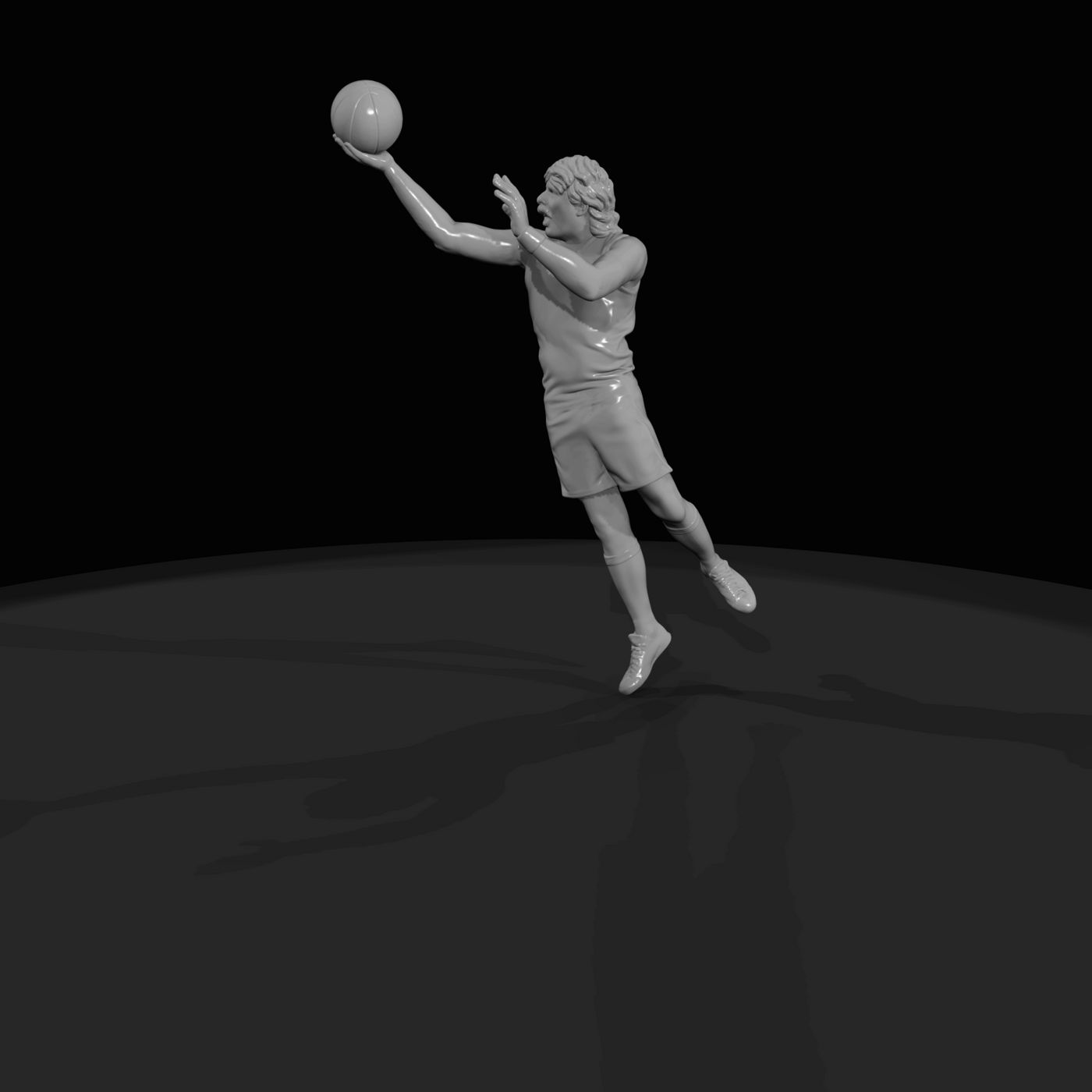 Leaping Basketball Player