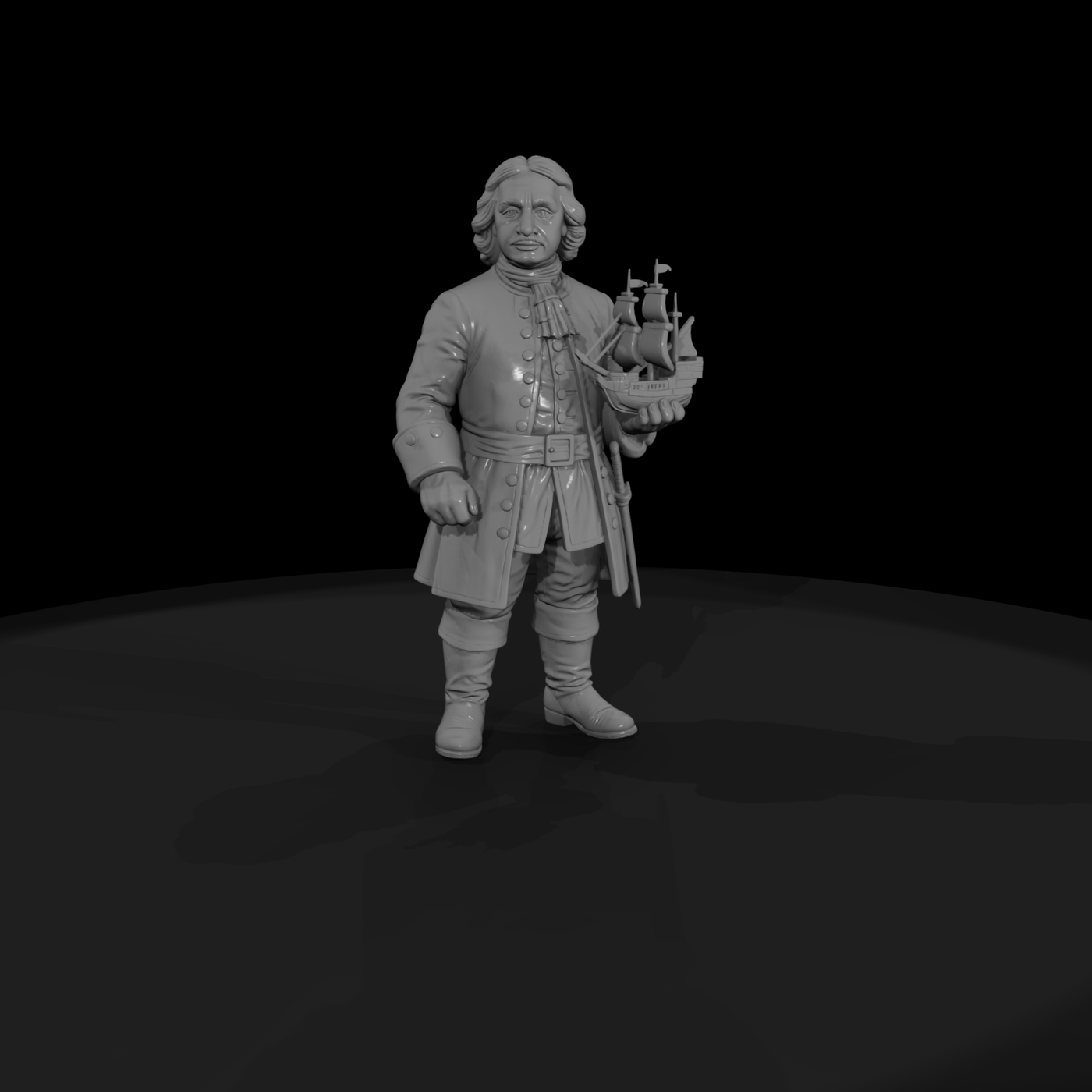 Hist 0145 Historical Peter The Great Miniature Fig