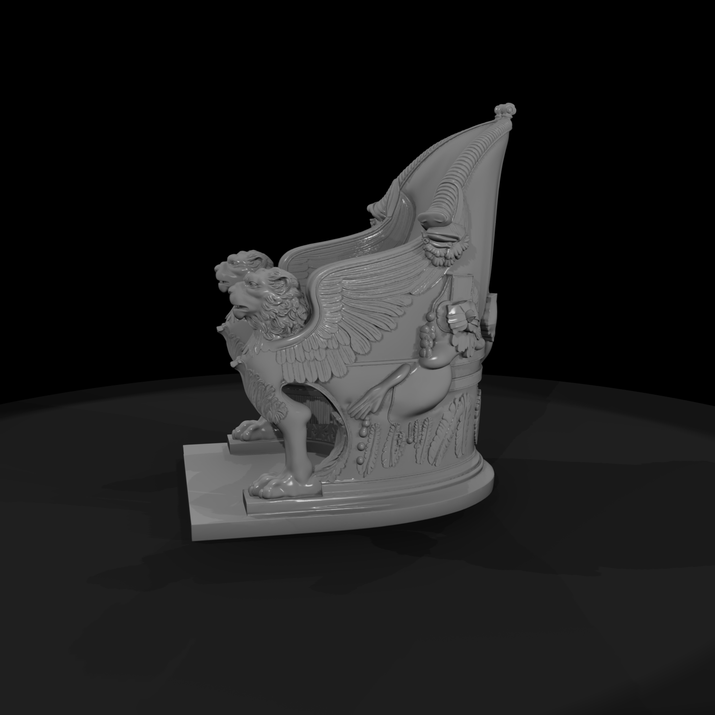 Neoclassical Griffin Armchair — Ornate Throne