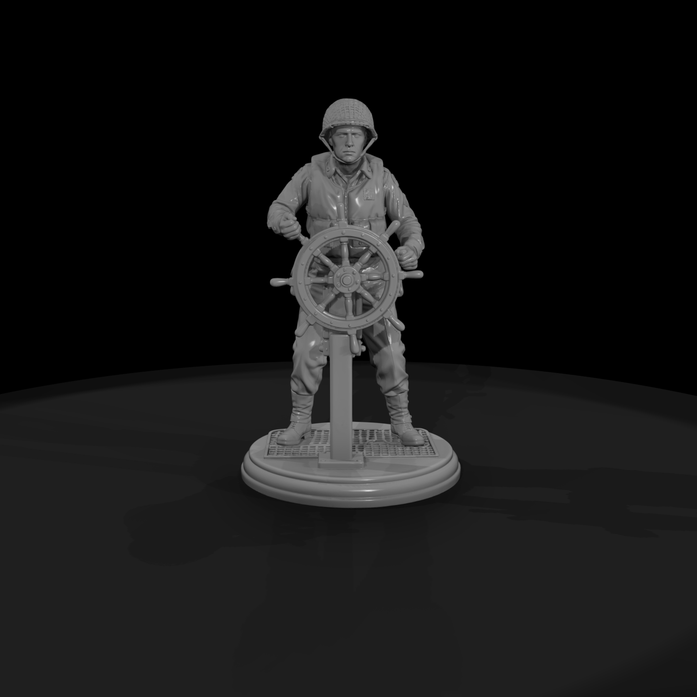 WWII Navy Landing Craft Coxswain