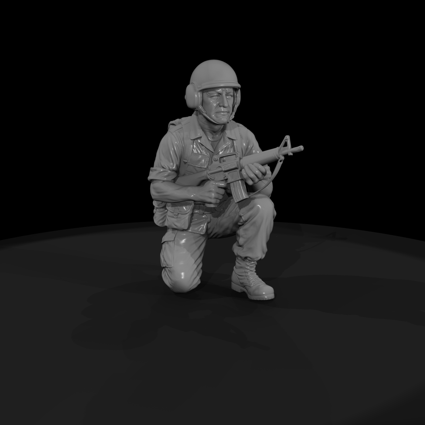 Vn Army 084 Vietnam U S Army Scout Figure