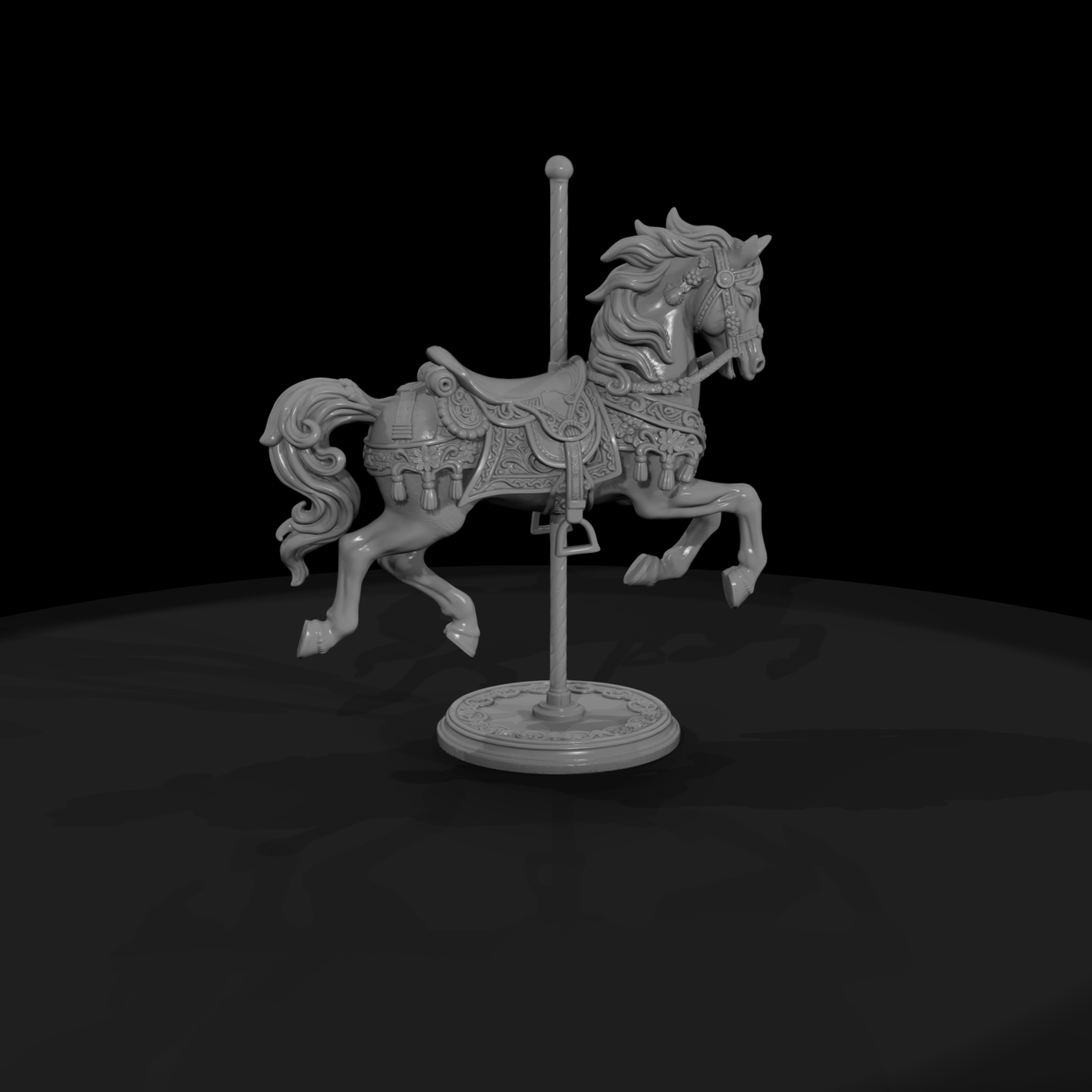 Cir 137 Ride Carousel Horse