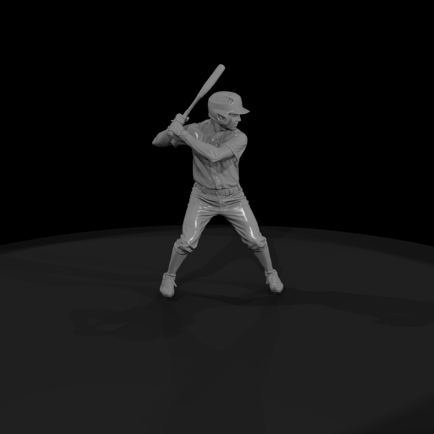 0078 Sports Baseball Batter Stance
