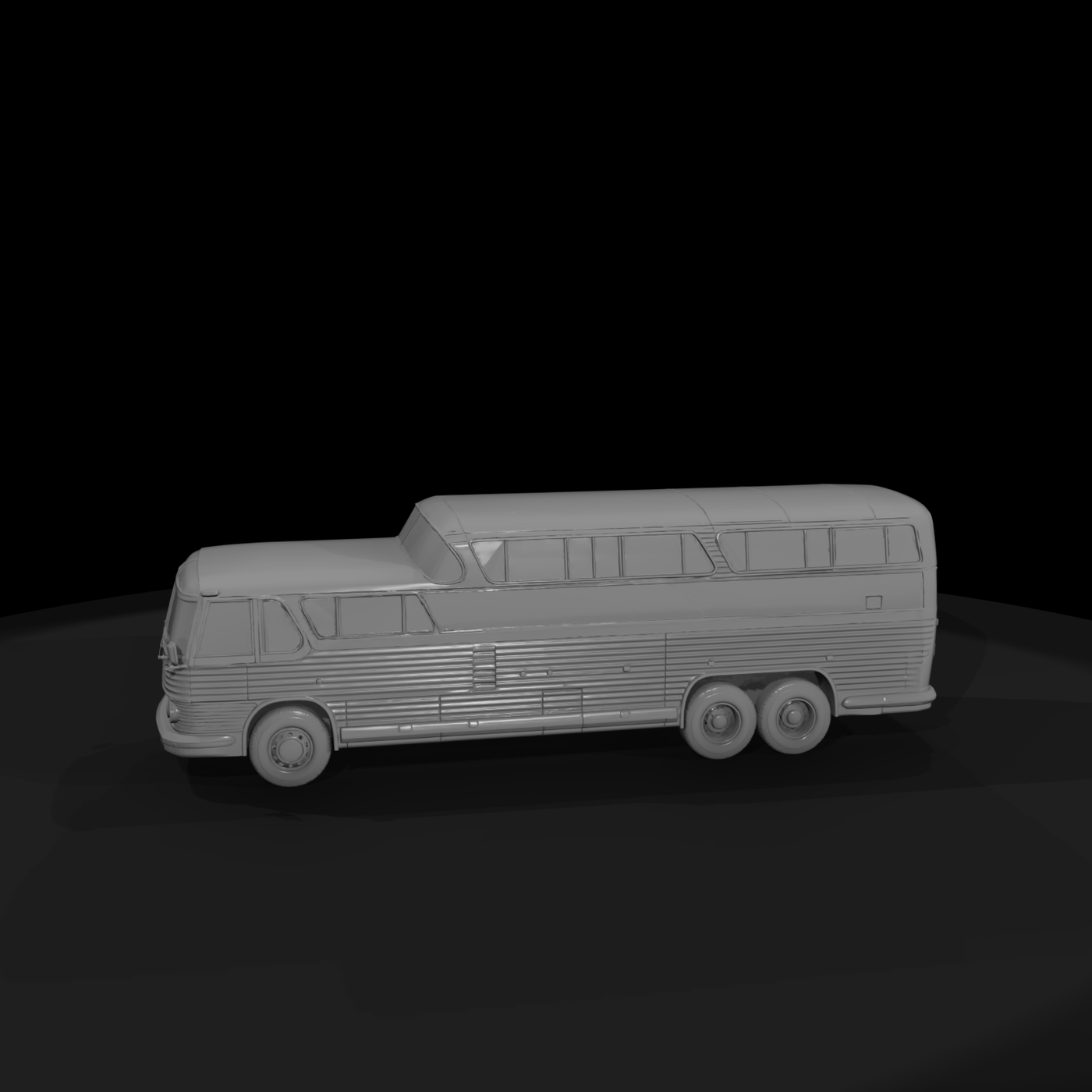 Vintage Streamlined Passenger Coach Bus