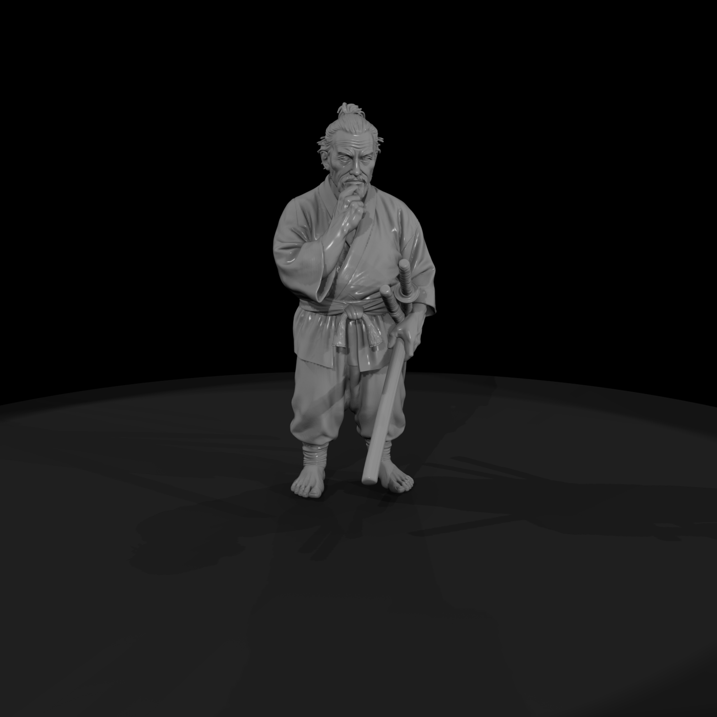 Hist 0196 Historical Miyamoto Musashi Miniature Fi