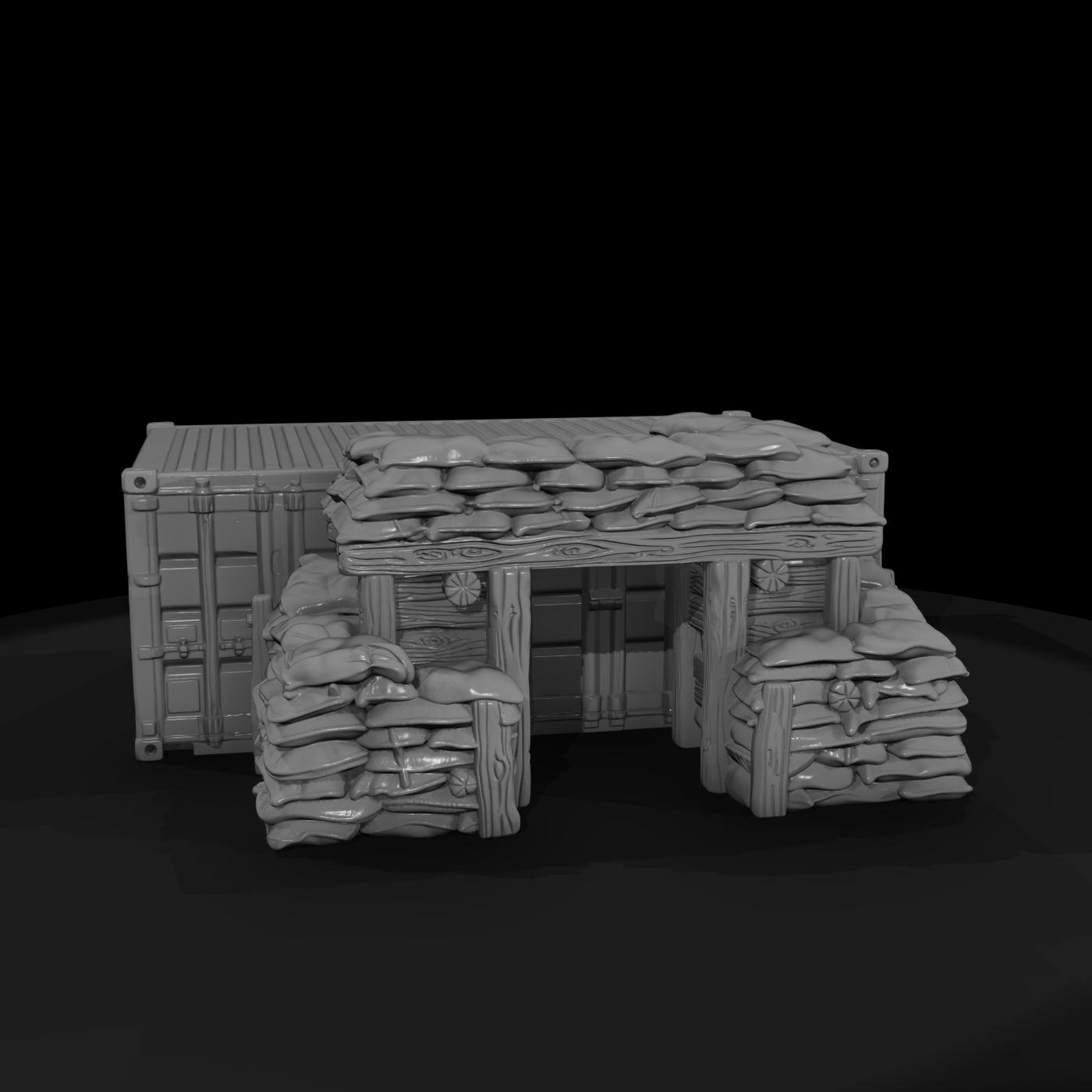 Mil 165 Vietnam Conex Ammo Bunker