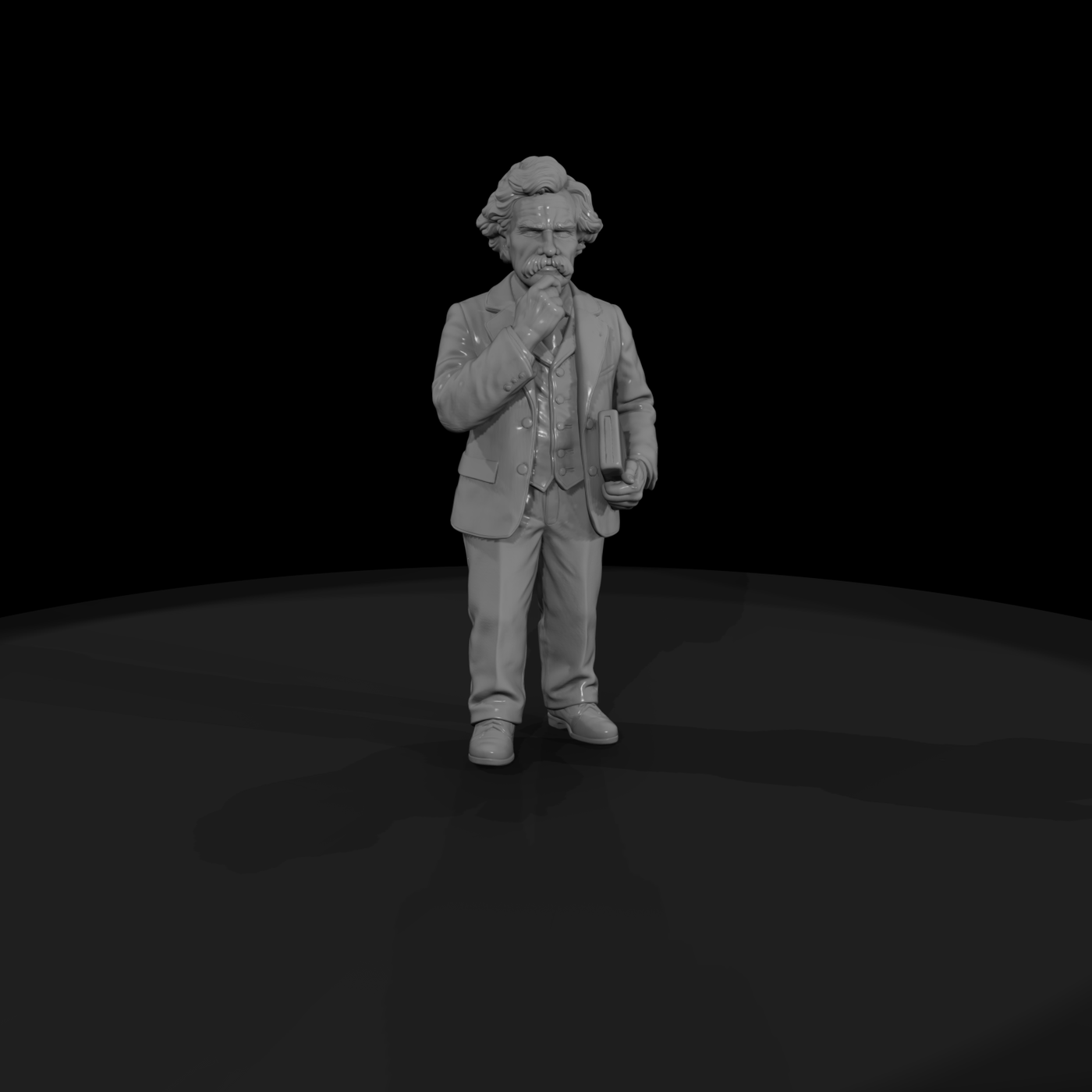 Hist 0159 Historical Mark Twain Miniature Figure