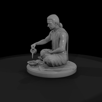 Seated Hindu Holy Man at Prayer — thumbnail 5