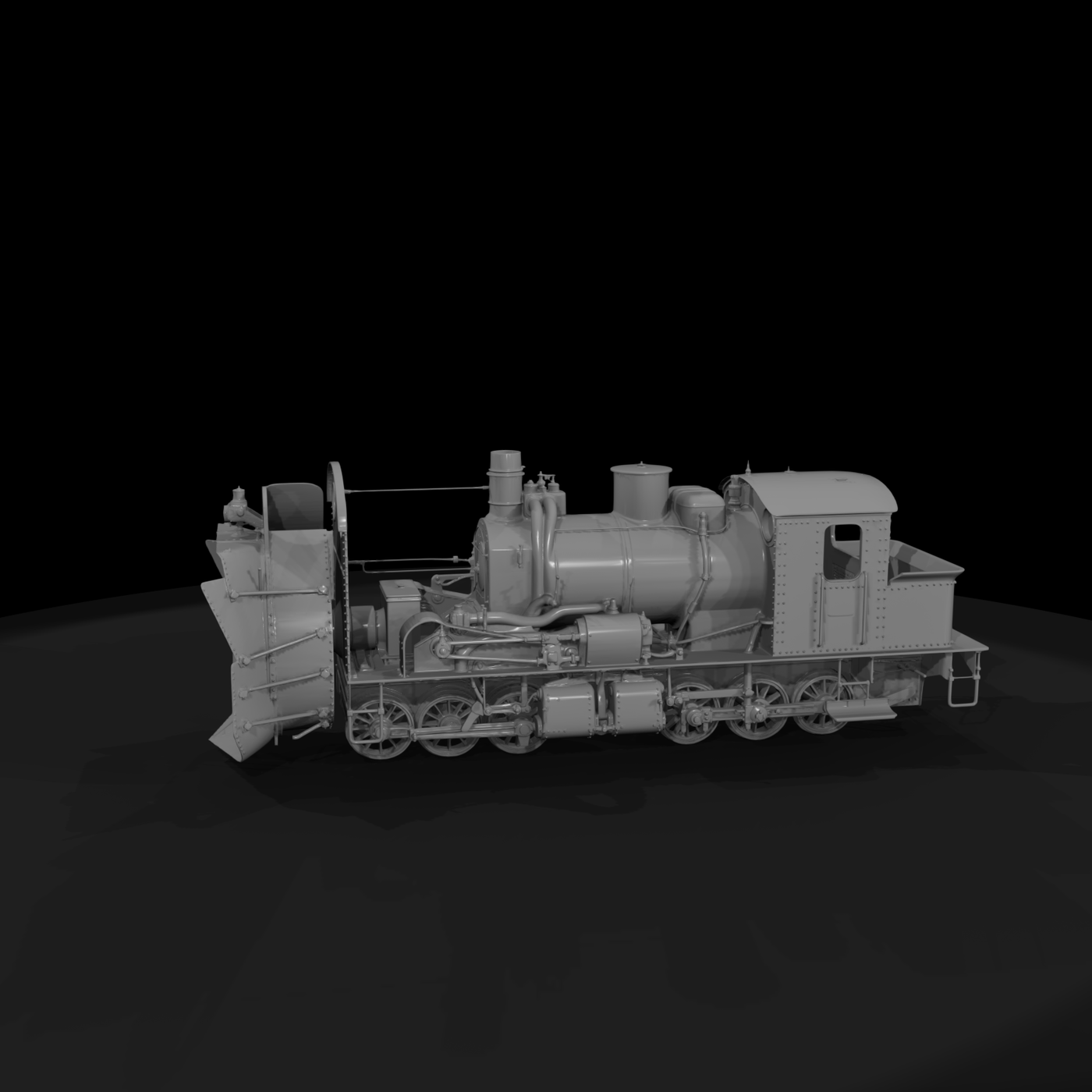 Rotary Snowplow Steam Locomotive