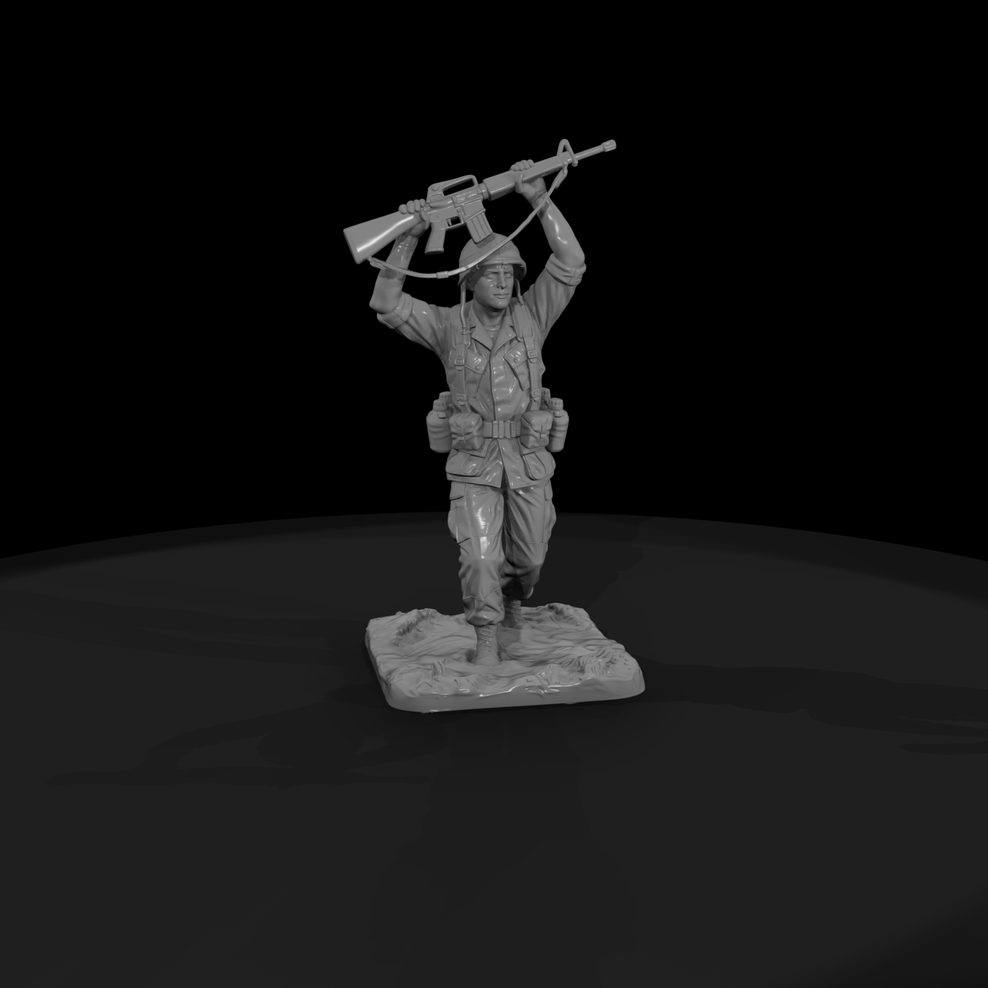 Vnh 021 United States Army Rifleman Paddy Crossing