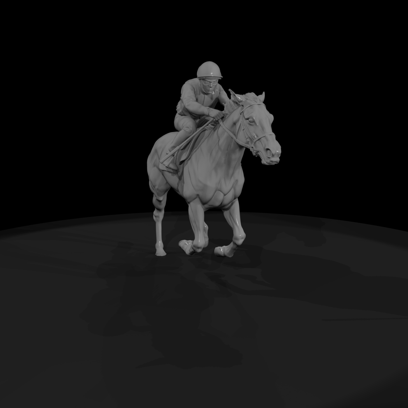 Jockey on Racehorse