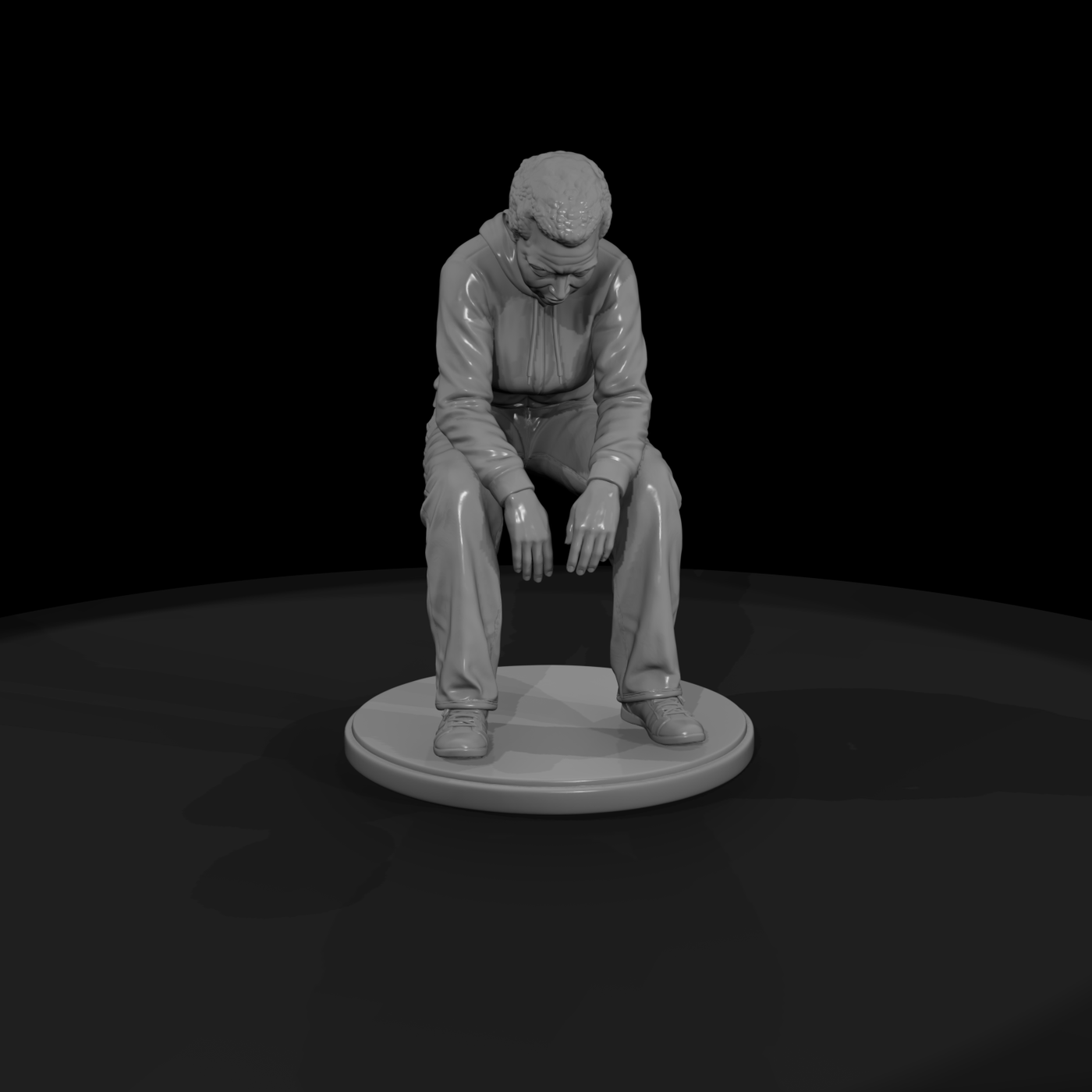 Slumped Seated Man