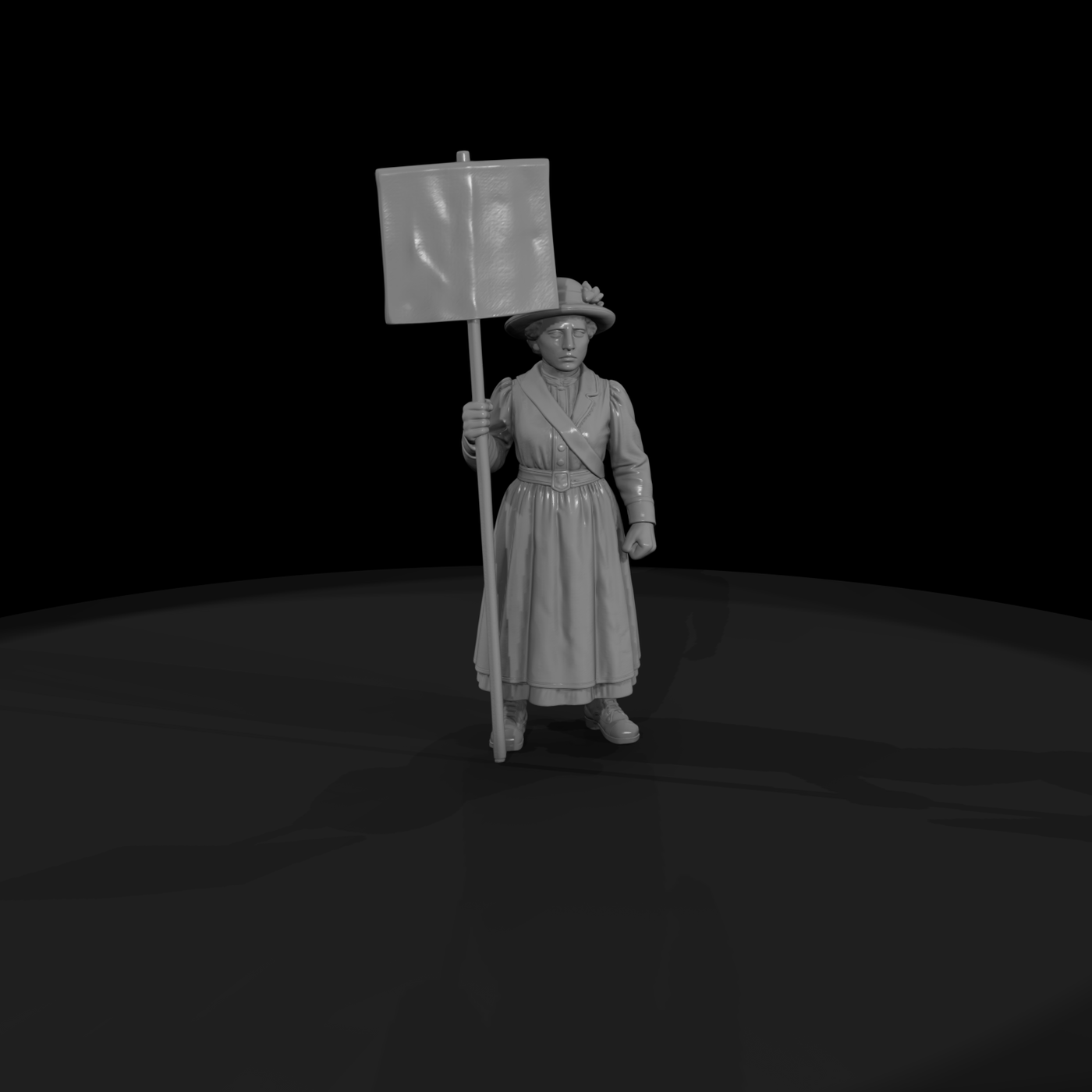 Hist 0245 Suffrage Marcher Miniature Figure