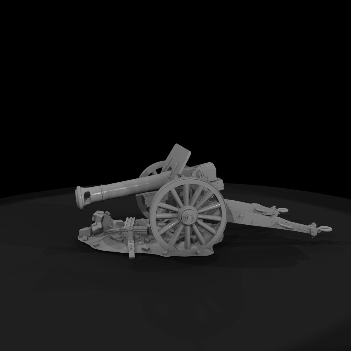 wwi-field-artillery-cannon-ho-1-87-3d-printable-miniature-125758