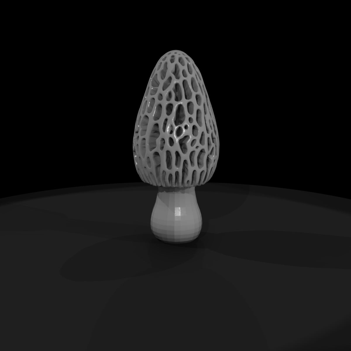stylized-morel-mushroom-low-poly-diorama-scenery-939926