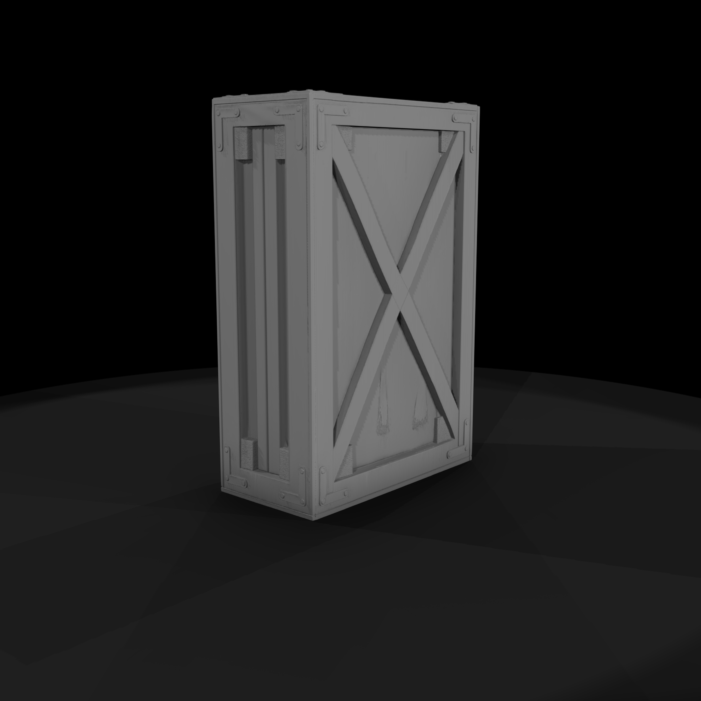 Industrial Wooden Cargo Crate