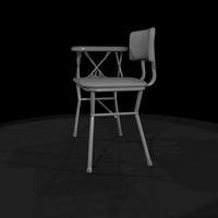 modern-minimal-student-desk-chair-with-tablet-arm-ho-scale-673080 — thumbnail 5