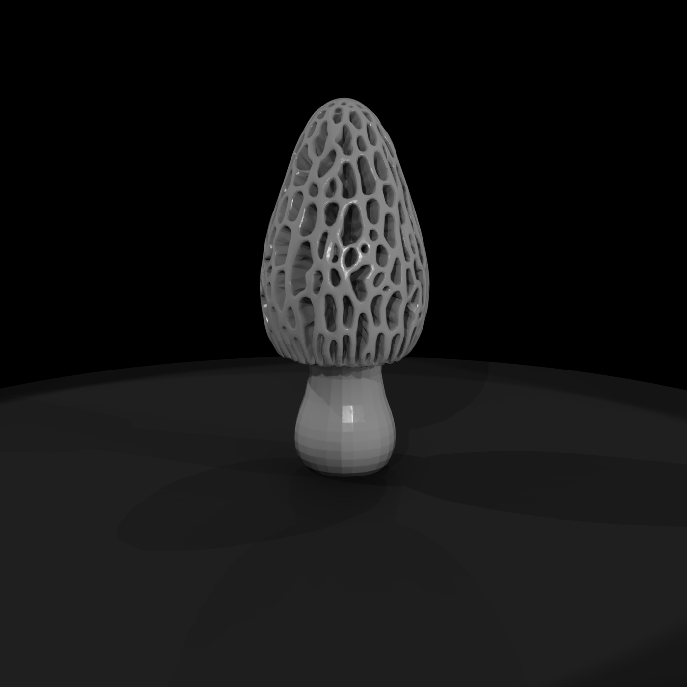 Stylized Morel Mushroom (Low-Poly)