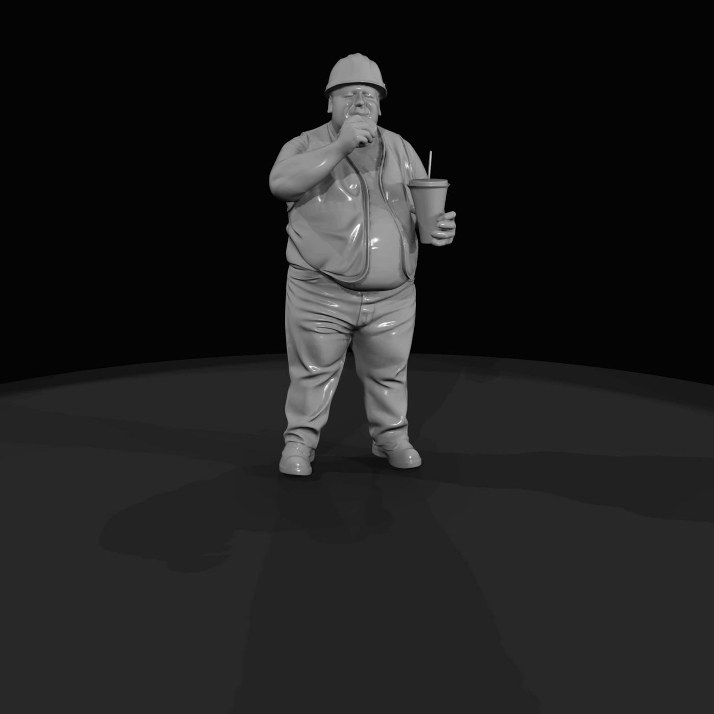 Construction Worker on Break