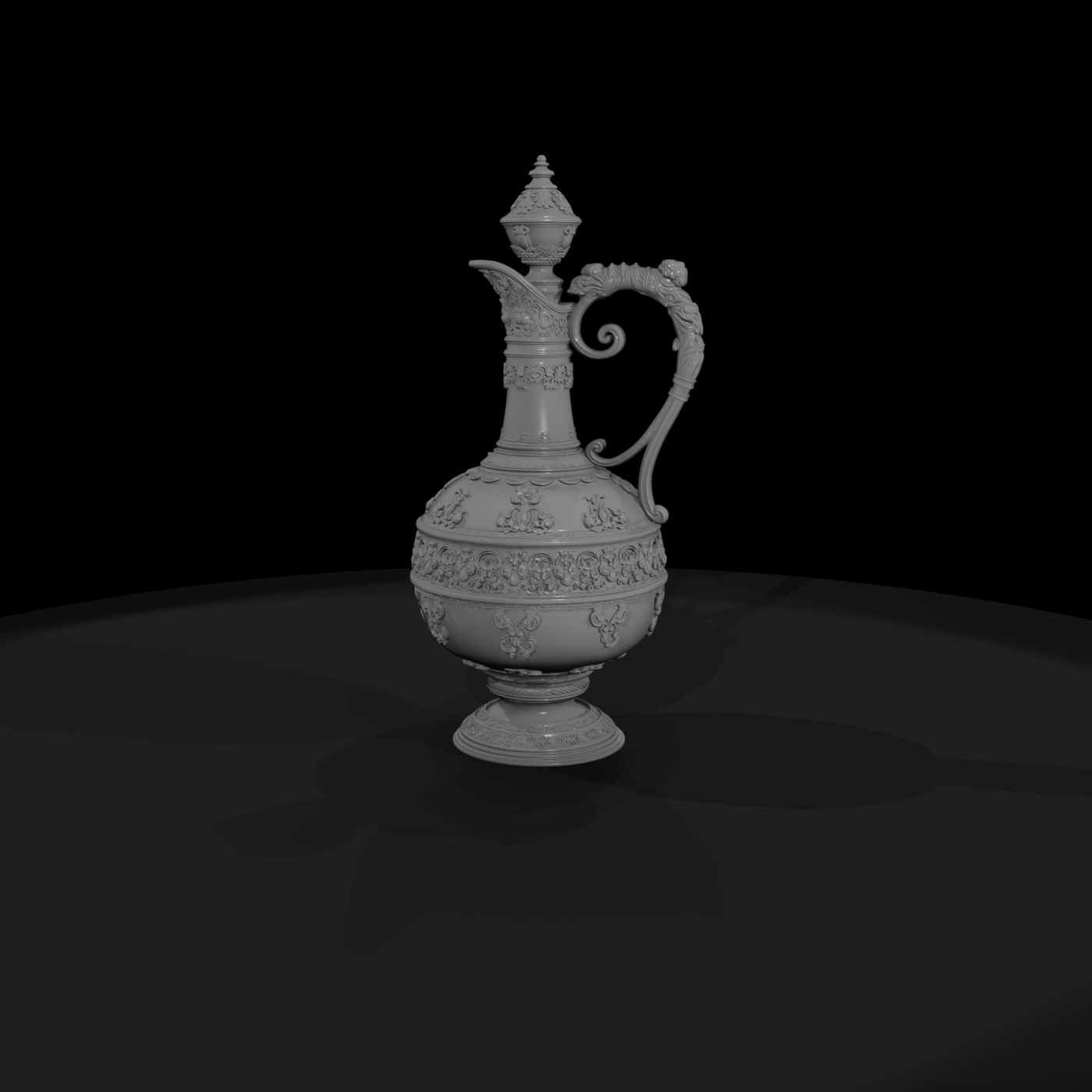 Baroque ornate pitcher ewer decorative vessel