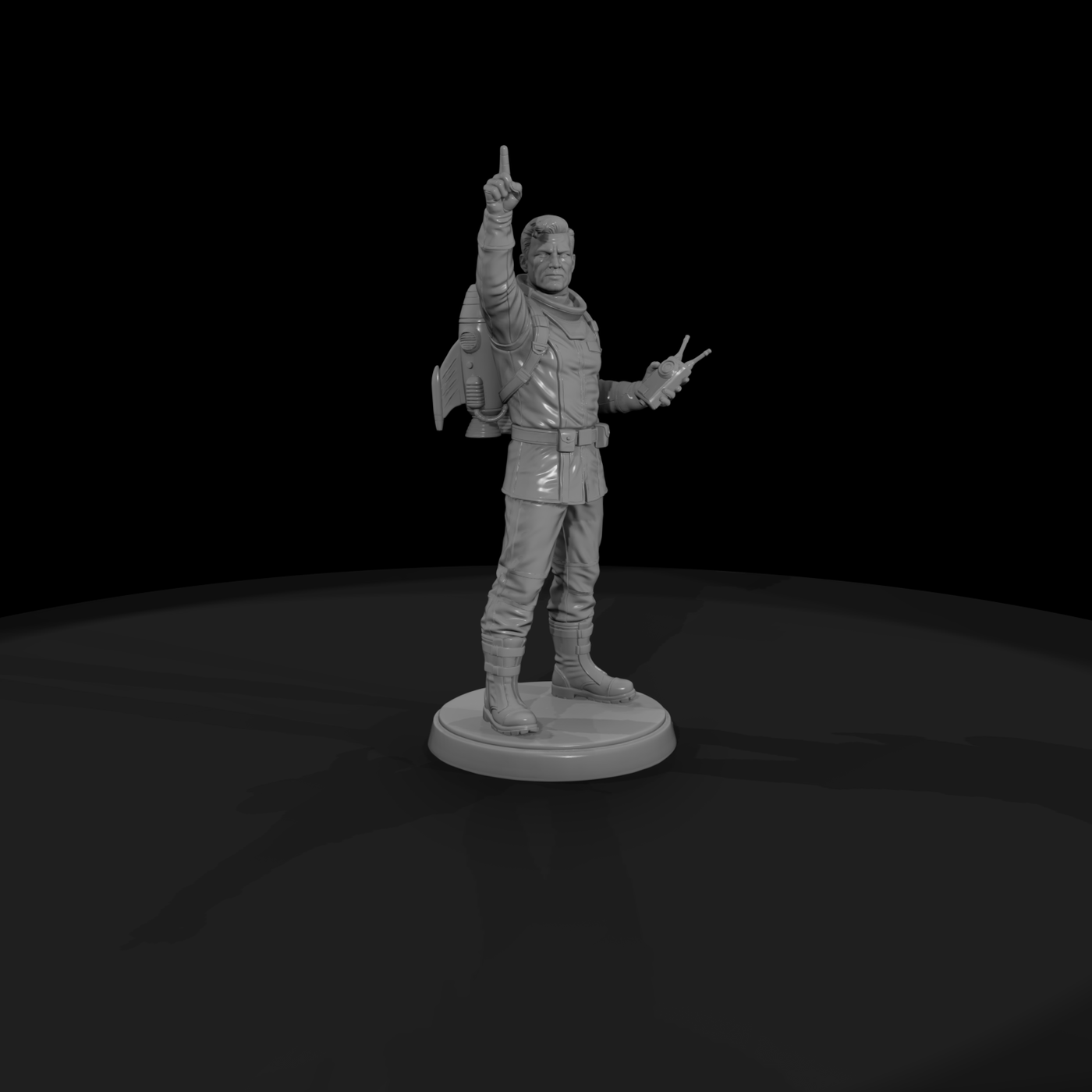 Poparc 0012 Retro Rocket Captain