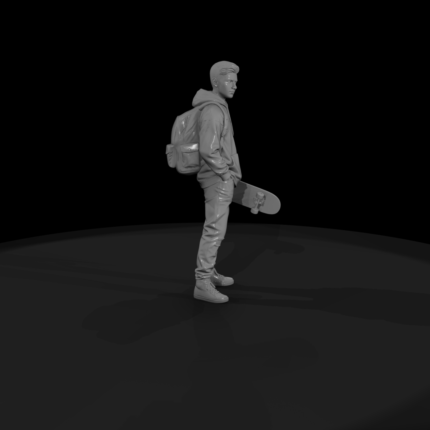 0052 Family Teen Boy Skateboard