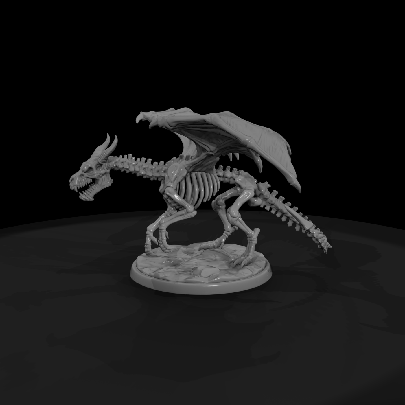Creature Ash Bone Drake Skeleton