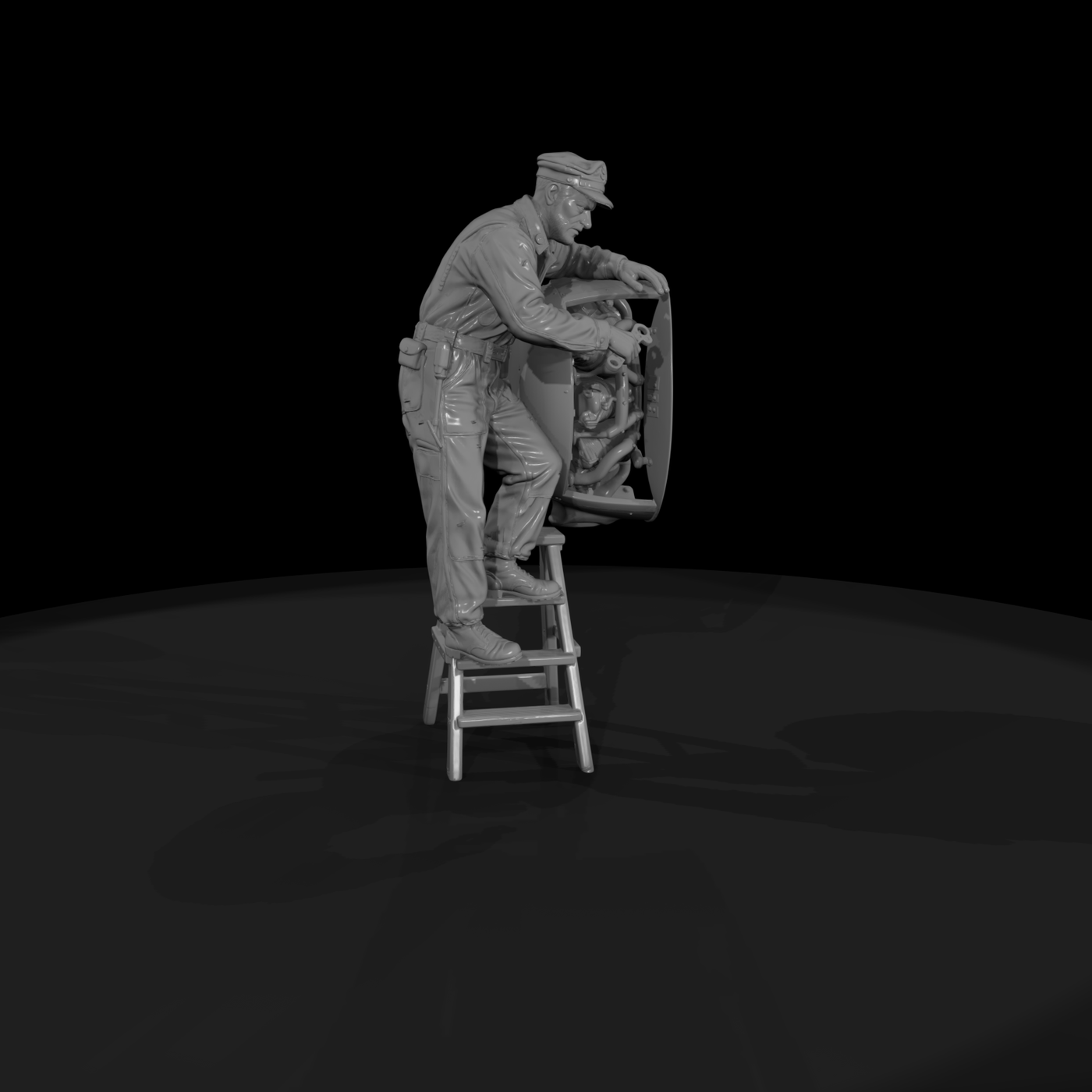 Ww2H 089 United States Bomber Ground Crew Chief