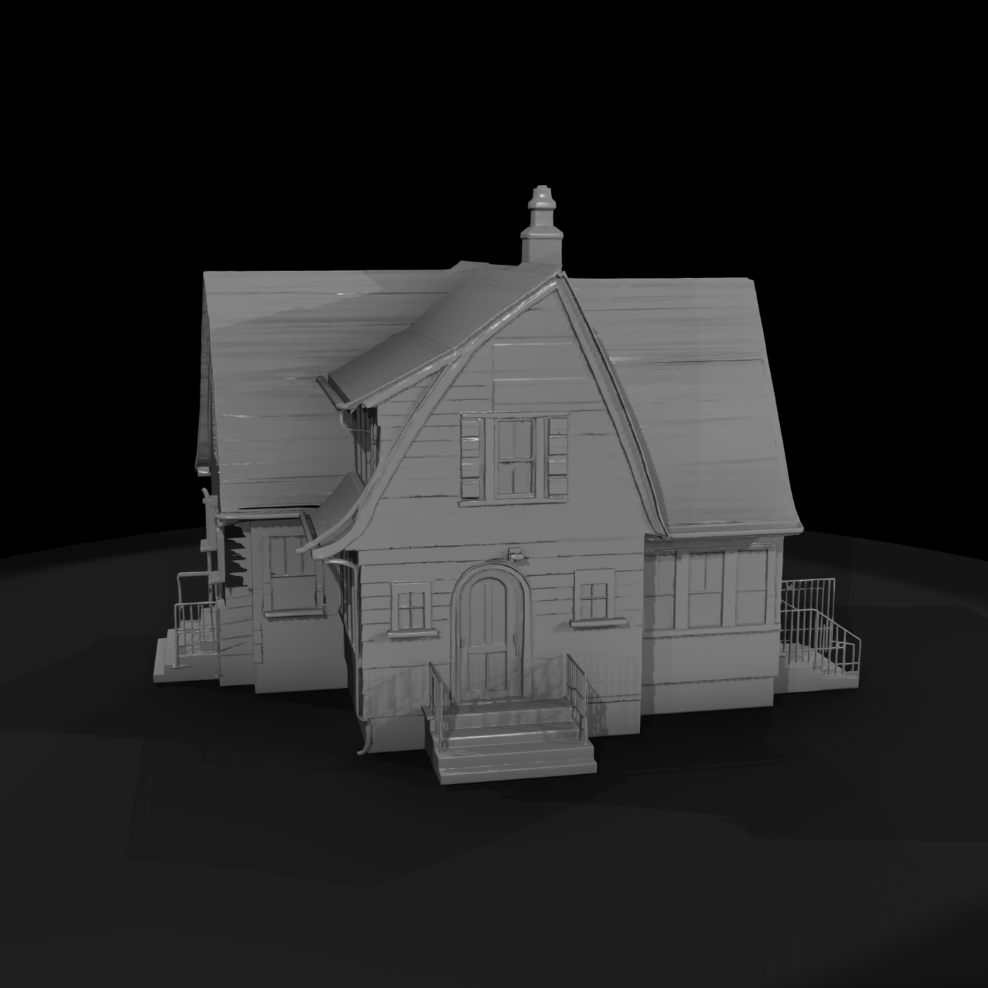 1930s Blue Clapboard Cottage