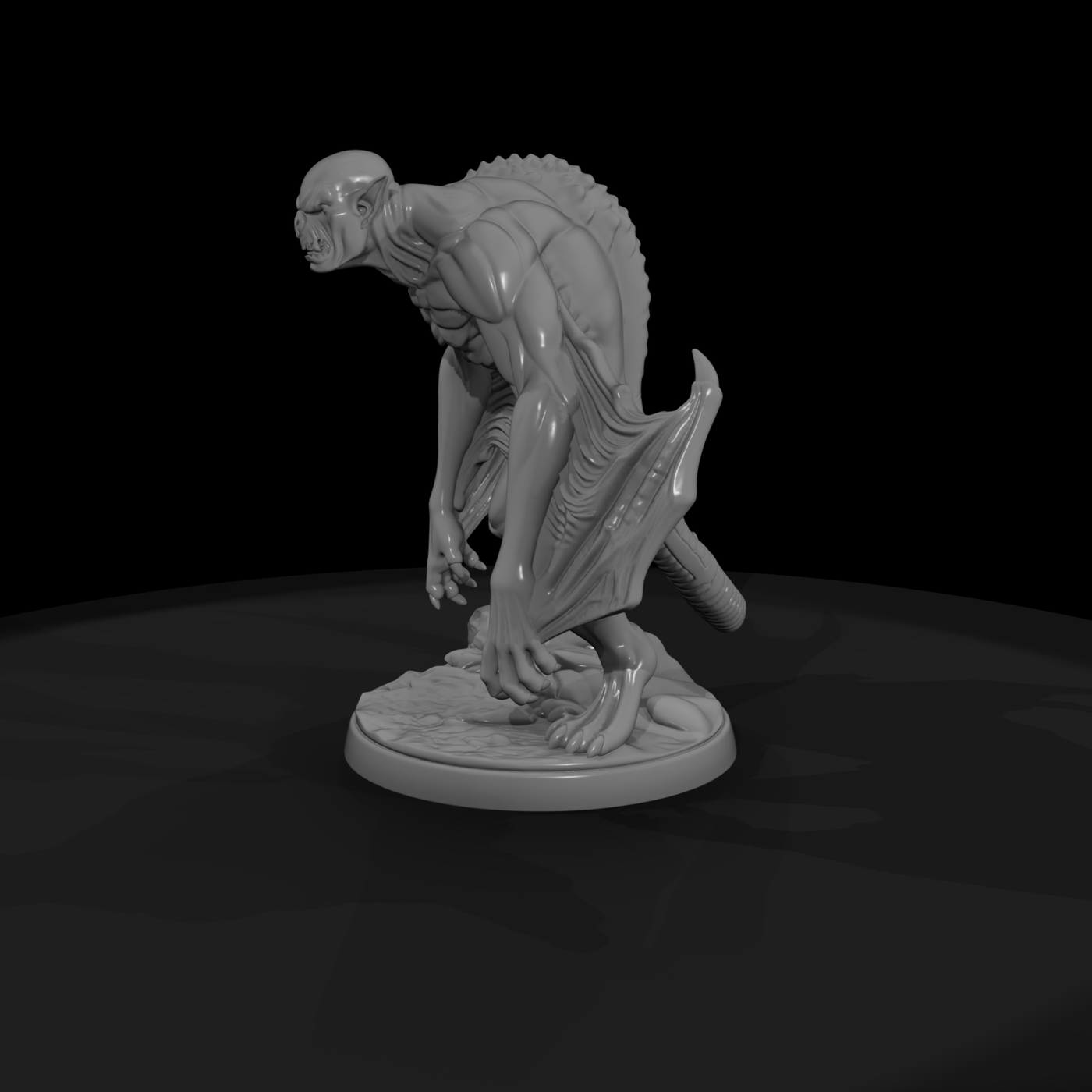 Stylized Winged Vampire 3D Miniature Model Xd95Er8