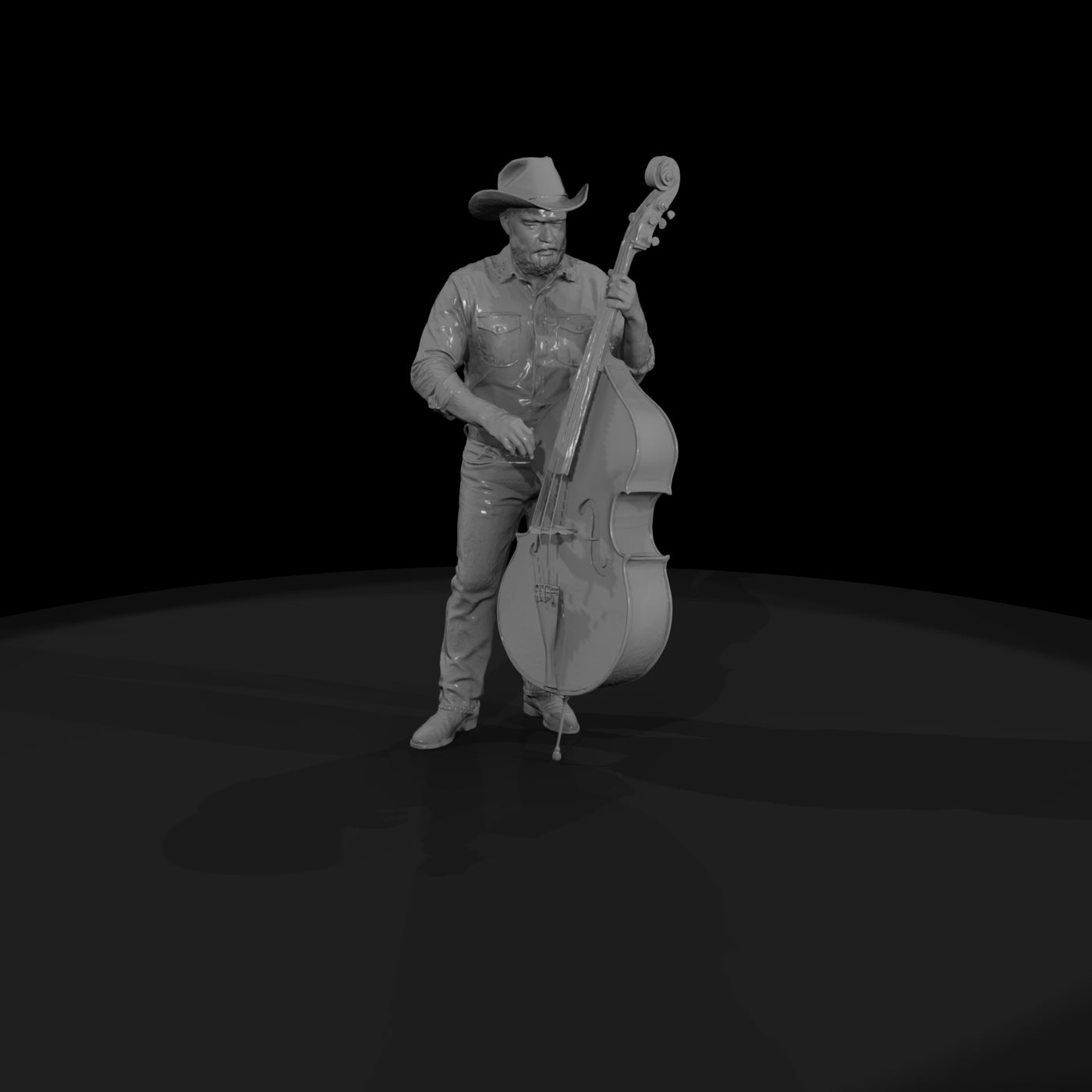 bluegrass-band-upright-bass-3d