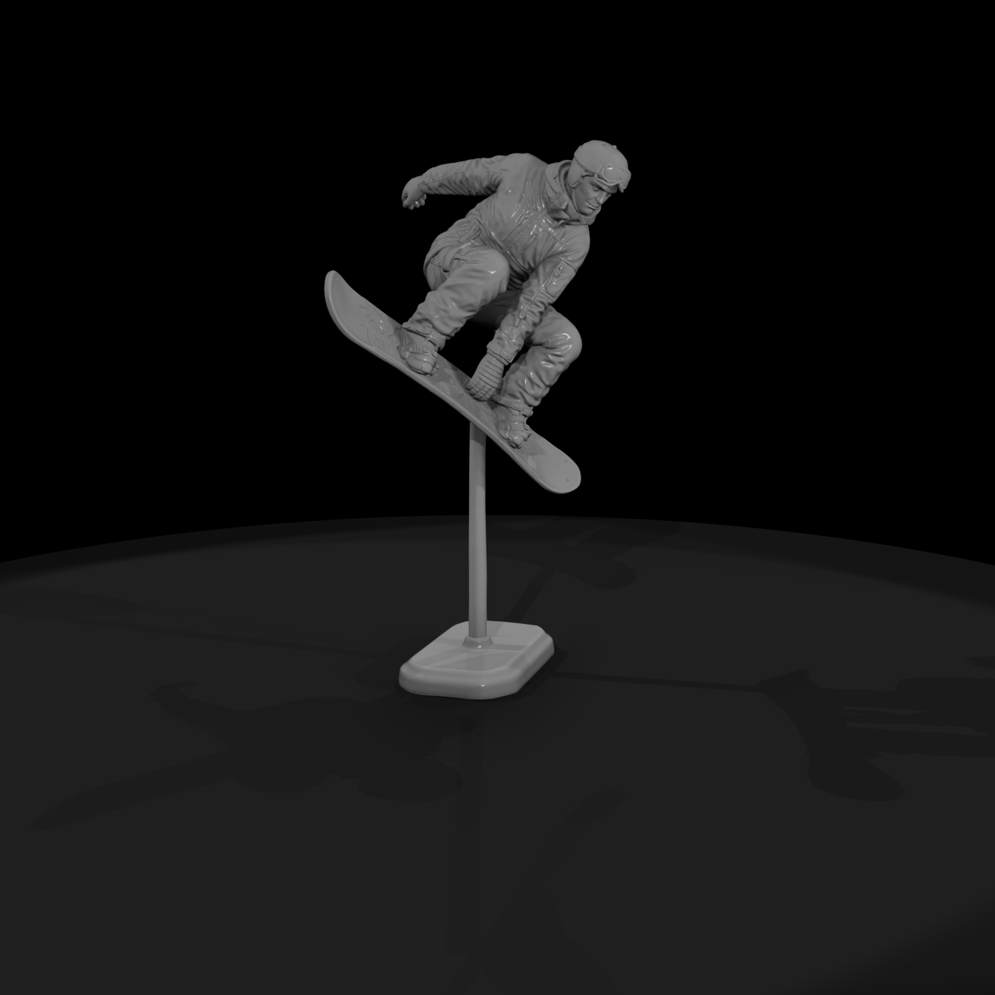Poparc 0304 Snowboard Halfpipe Rider Alternate Pos