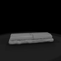 double-raised-grave-tombstone-split-ledger-diorama-scenery-228446 — thumbnail 5