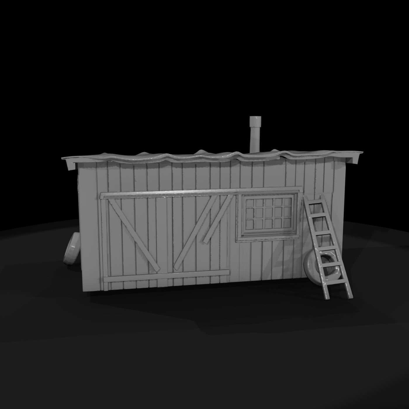 boat-repair-shed-model
