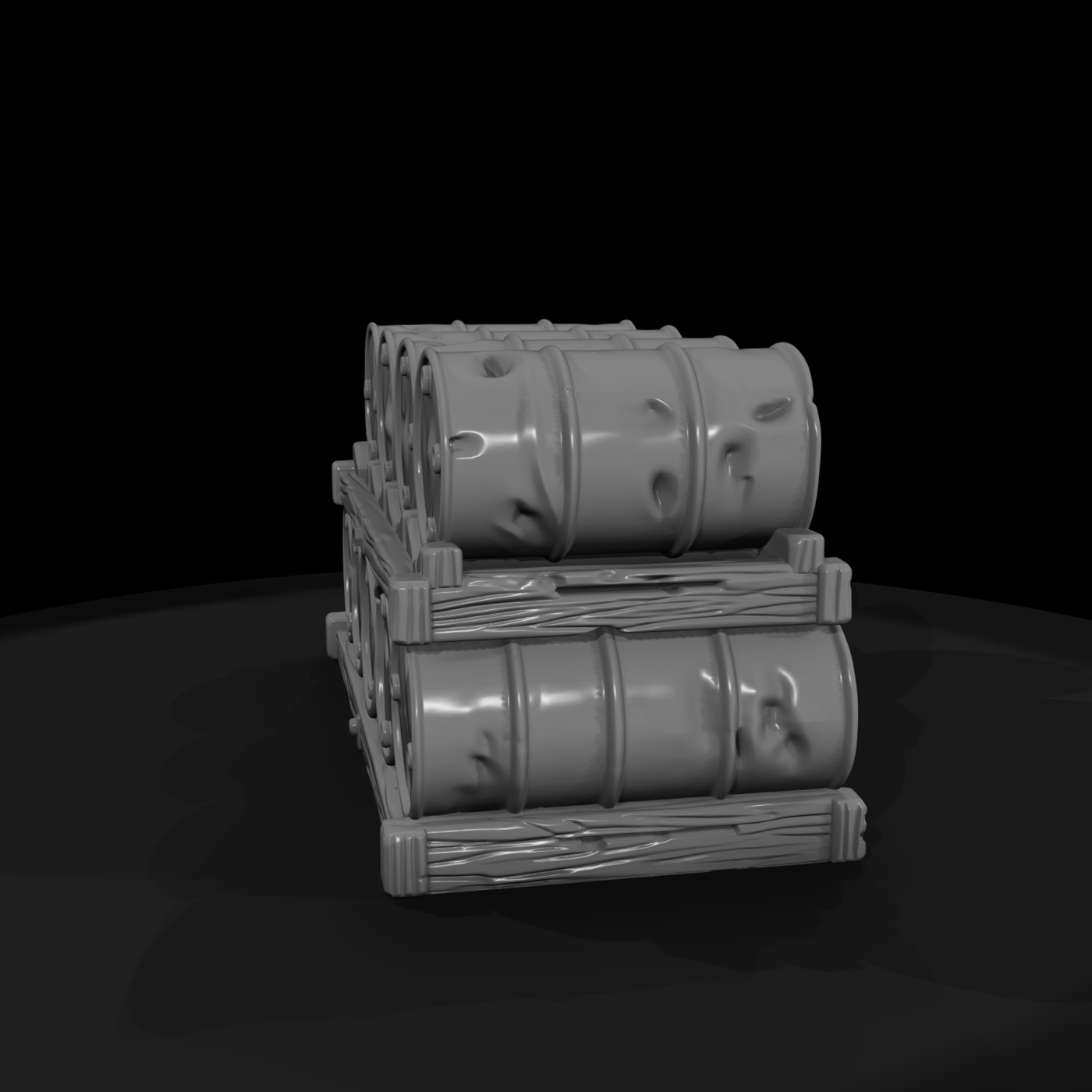 Mil 114 Ww2 Pacific Fuel Drum Stack