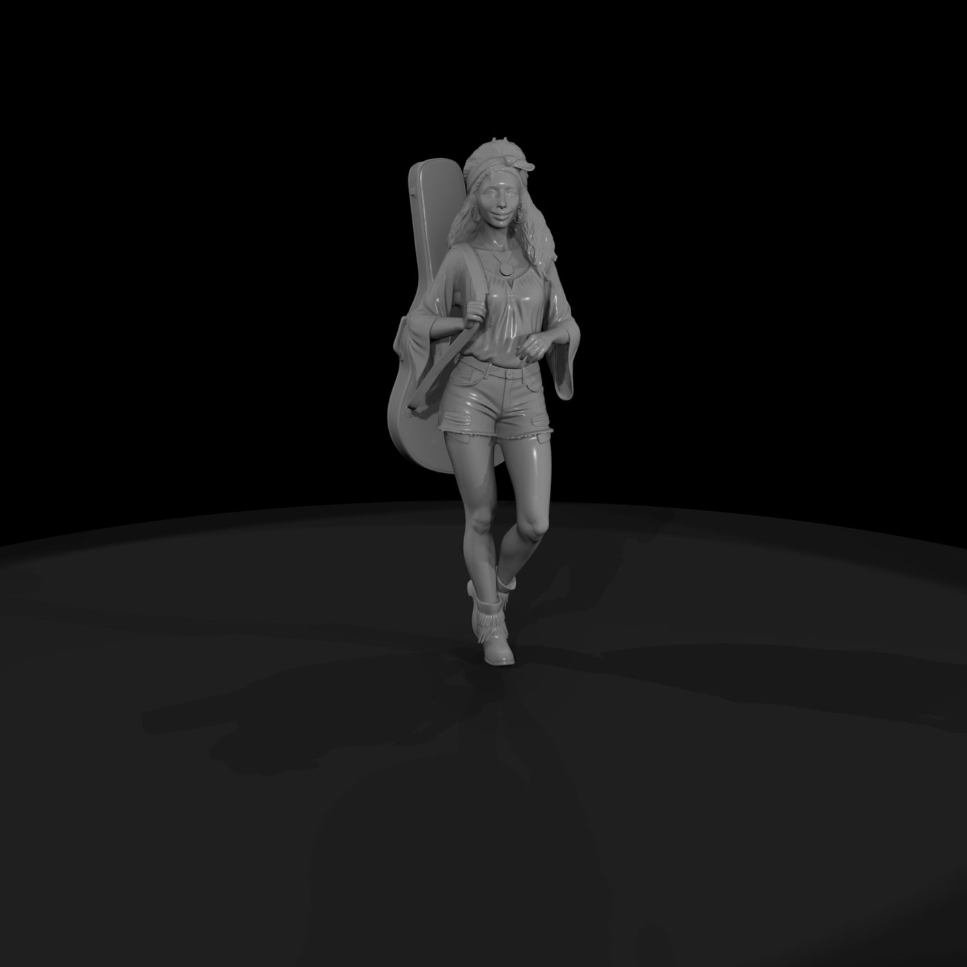 western-bar-young-woman-with
