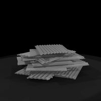 weathered-corrugated-metal-roof-panel-diorama-prop-688559 — thumbnail 5