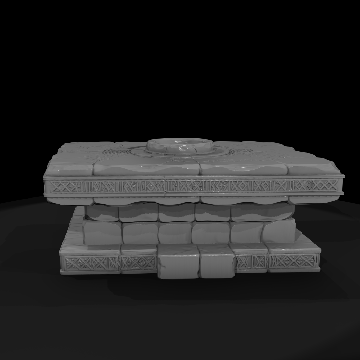 Runic Ritual Stone Altar