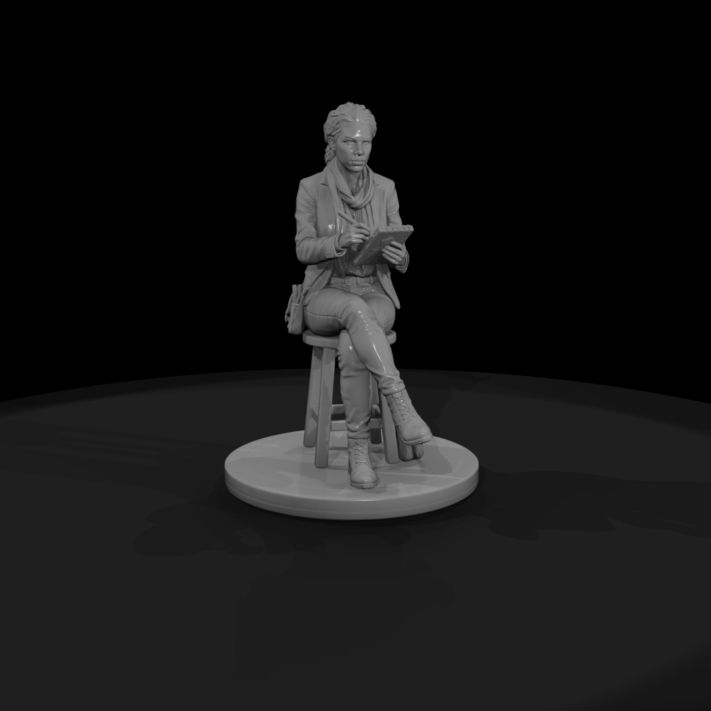 Poparc 0386 Courtroom Sketch Artist Alternate Pose