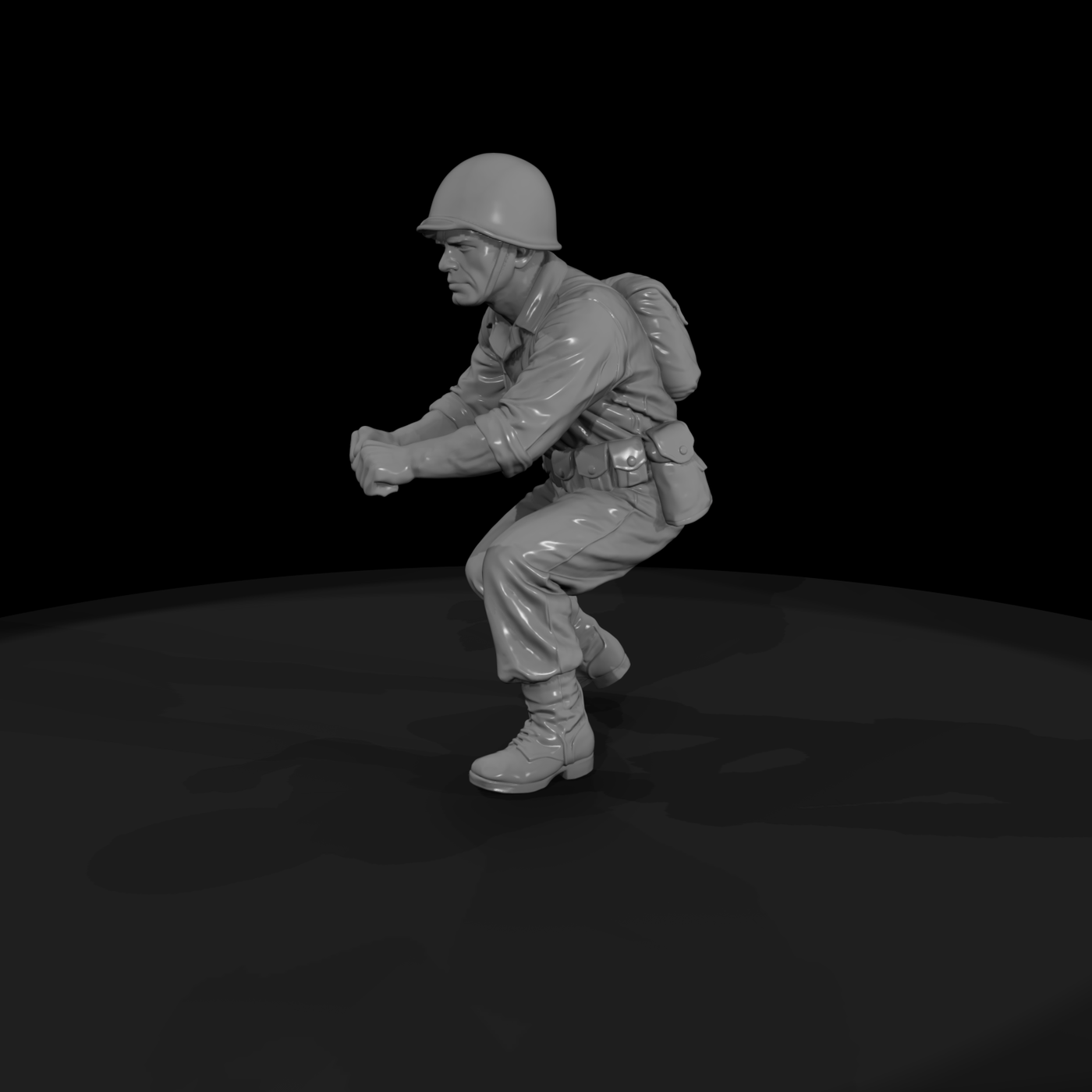 Ww2 Army 039 Wwii U S Army Mortar Crewman Figure
