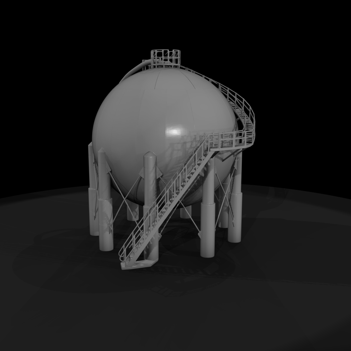 20260612 Elevated Spherical Storage Tank 2E4F2D9Ca